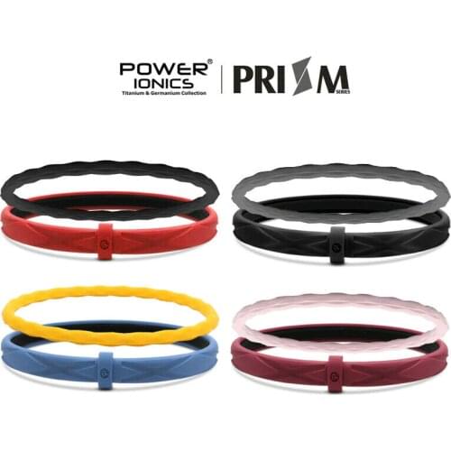 Power Ionics Prism Double Row Unisex Waterproof Ions Sports Fashion Bracelet