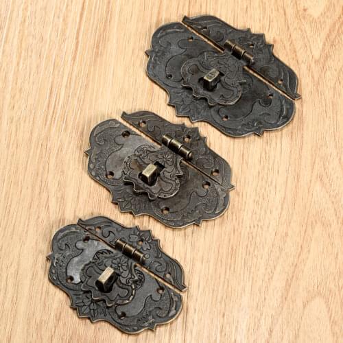 1Pc Antique Brass Jewelry Chest Box Gift Box Suitcase Case Buckles Toggle Hasp Latch Catch Clasp Vintage Hardware