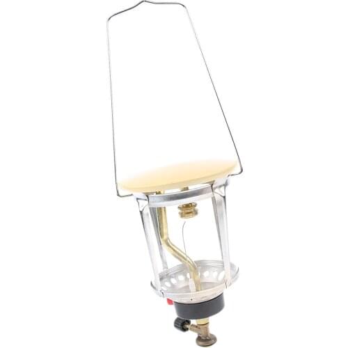 Outdoor Gas Lantern Lamp Portable Tent Lantern Glass Mantle Lantern Stainless Steel Brass Portable Lightweight