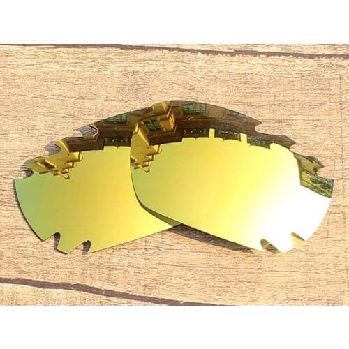 Vonxyz 24K Mirror Polycarbonate Replacement Lenses for-Oakley Jawbone Vented Frame