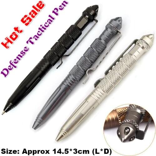 High Quality Portable Multipurpose Anti-skid personalized Aviation Aluminum defensa personal Self Defense Tactical Pen Tool