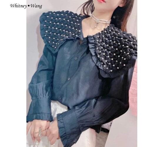 WHITNEY·WANG Womens Denim Shirts