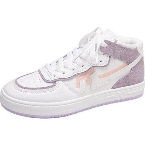 New womens sneakers, fashion high-top flat-bottomed, lightweight, comfortable, non-slip all-match casual womens shoes designer