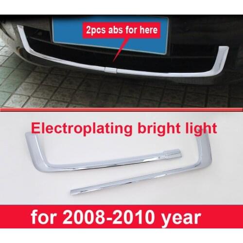2pcs for Honda Accord 2008-2010 U type front grille trim decorate