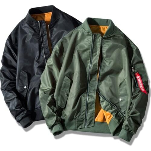2021 Water Resistant Lightweight Green Tactical Military Varsity Flight Windbreaker Pilot Air Force Bomber Jacket for Men