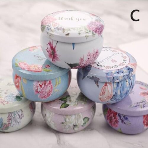 6 Pcs Holder Storage Case Candle Tin Jars DIY Candle Making Kit For Dry Storage Spices Camping Party Favor And Sweets Gifts