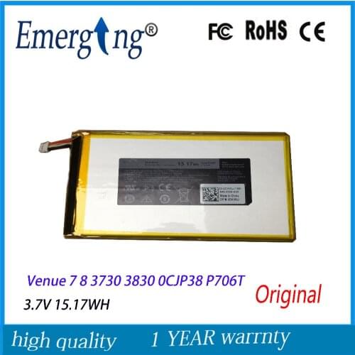 3.7V 15.17Wh New Tablet Battery for Dell Venue 7 8 3730 3830 0CJP38 P706T