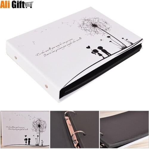 DIY Sticky Lover Handmade Album Scrapbook Dandelion Couples 10 Inches Photo Album DIY Wedding Photos Family Memory Record Album