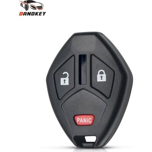 Dandkey Replacement Auto For Mitsubishi Lancer Outlander Endeavor Galant No Blade Remote Car Key Shell Case Fob 2+1 3 Buttons