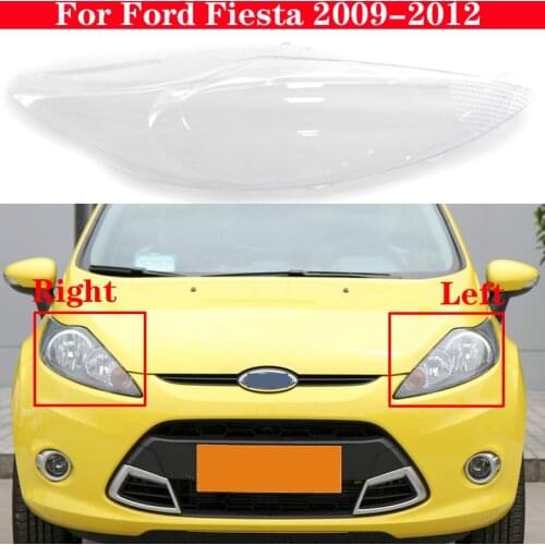 For Ford Fiesta 2009-2012 Car Front Headlight Cover Headlamp Lampshade Lampcover Head Lamp light Shell glass Lens Caps Covers
