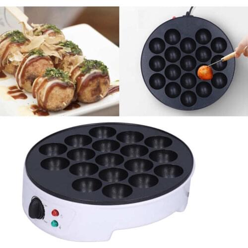 18-Hole Takoyaki Maker Portable Mini Octopus Ball Maker Electric Baking Pan Breakfast Machine 220-240V