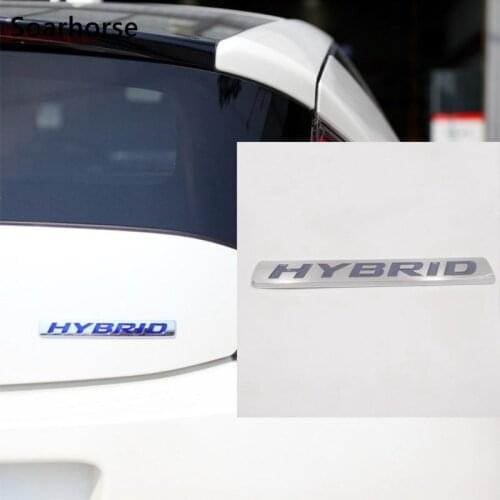 Car Hybrid Emblem Sticker For Honda Civic CRZ Insight Rear Trunk Badge Logo Symbol