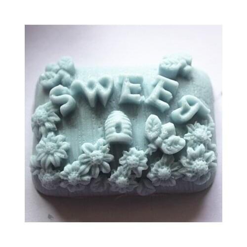 Free shipping handmade soap silica gel mould candle soap mould silicone mold for DIY sweet