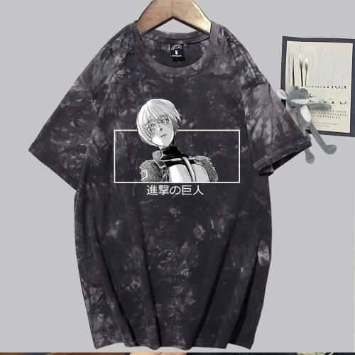 Men Clothes Hip Hop Japanese Anime Attack on Titan T-shirt Mikasa Ackerman Top Tee