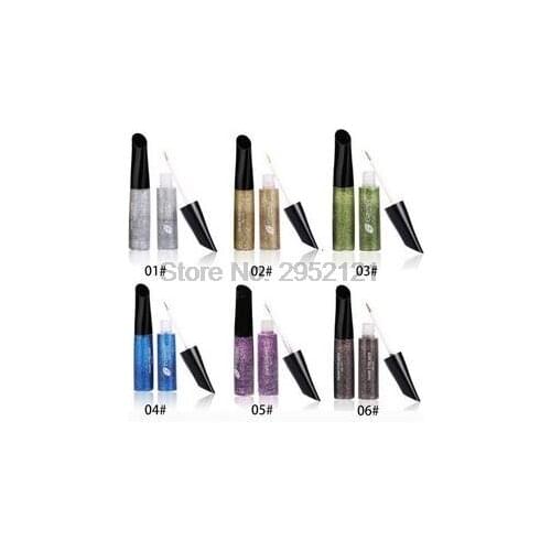 By dhl or ems 500pcs Makeup Glitter Eye shadow Pencil Pen Waterproof Shining Liquid Eyeshadow Beauty Tool Cosmetic new