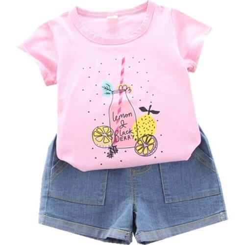 Summer Newborn Girls Clothing Sets Toddler Short sleeve shorts 2PCS Children Set Baby Girls Clothes Suit Casual Infant Outfits