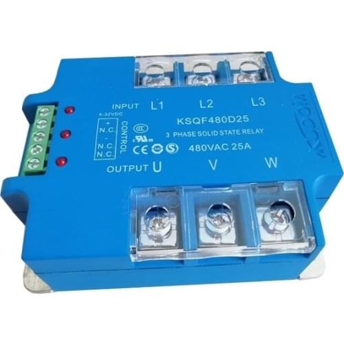 KSQF480D25 KUDOM Kudun solid state relay three-phase 480V 25A