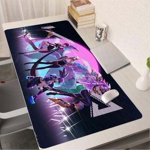 LOL KDA ALL OUT K/DA Mouse Pad Gamer 3d 90x40cm Notbook Mouse Mat Gaming Mousepad Large Fashion Pad Mouse PC Desk Padmouse Mats