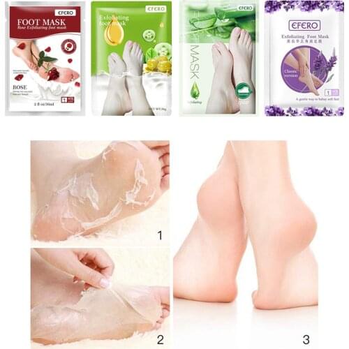Exfoliating Peel Foot Mask Baby Soft Remover Dead Skin Cracked Heel Smooth Skin Peeling Dead Skin Foot Mask Socks for Pedicure