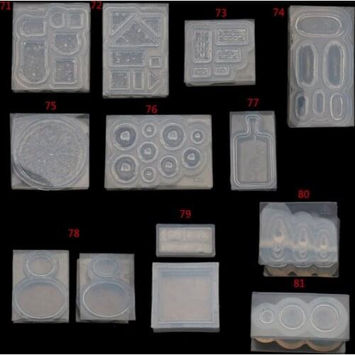 3D Mini Cup Bottle Resin Mold High Heels Bread Pot Pendant Silicone Mold Kit Handmade Miniture Food Toy DIY Jewelry Making Tools