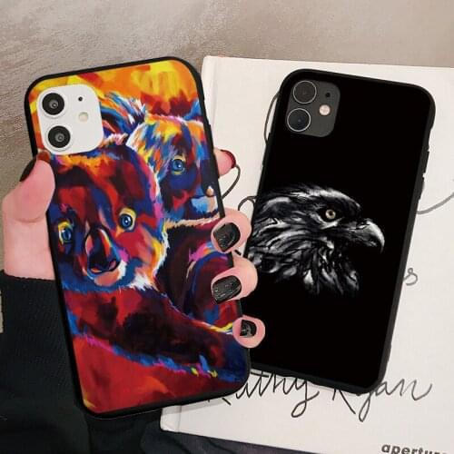 Ferocious Animal Tiger Eagle Phone Case For iPhone 11 12 Pro Max 6s 7 8 Plus SE 2020 X XS MAX XR Back Soft Silicone Cover Fundas