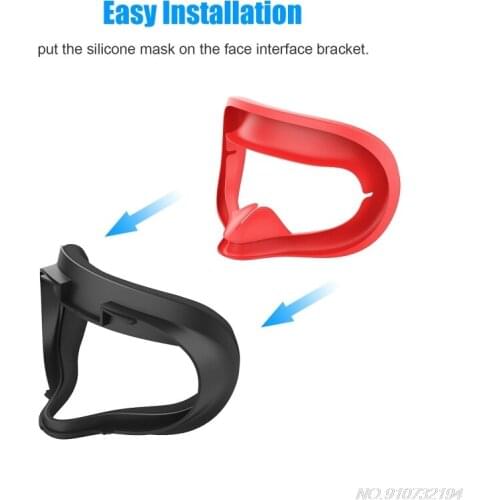 Soft Silicone Eye Cover Anti Sweat Eye Pad For Oculus Quest 2 Glasses Washable And Nonslip VR Headset D14 20 Dropshipping