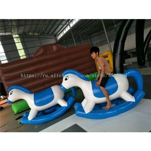 Cheap PVC inflatable pony, water childrens pony inflatable toy, available for land and water