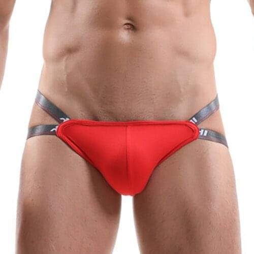 Men Modal Sexy Underwear Casual Fashion Low Waist Hip Lifting Sexy Triangle Briefs Underpants Mens Thongs G Strings Bikini Gays