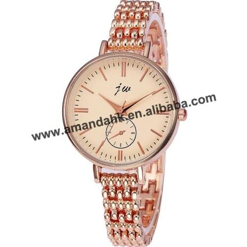 High Wholesale Woman Rhinestone Watches Wholesale Alloy Quartz Bracelet Bangle Lady JW 8271