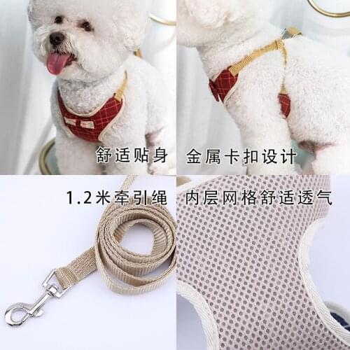 Pet leash go out and walk the cat and dog leash cat and dog small and medium-sized dog vest-style chest harness dog leash SP0221