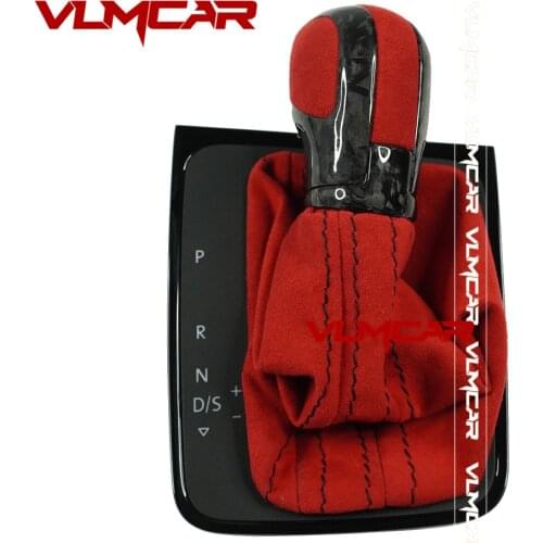 Custom Carbon Fiber Shift Knob For VW Golf MK7 GTD GTI R