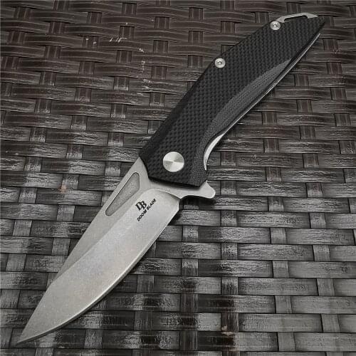 60-61HRC D2 Blade G10 Handle Folding Knife Hunting Pocket Tactical Edc Tool Knives for Outdoor Survival, Camping and EDC