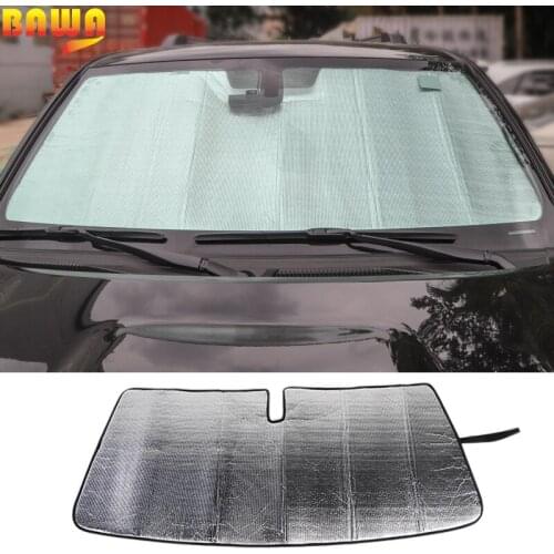 BAWA Front Windshield Sun Visor for Toyota 4Runner 2017+ Aluminum Foil Car Sunshade Sun Shade Heat Shield Sun Visor Mat