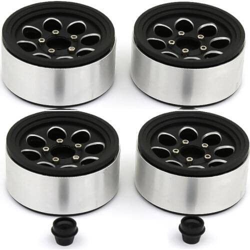 Heavier Metal Alloy 1.9 Inch Beadlock Wheel Rim for 1:10 RC Crawler Axial SCX10 & SCX10 II 90046 90047 AXI03007 D90 TF2