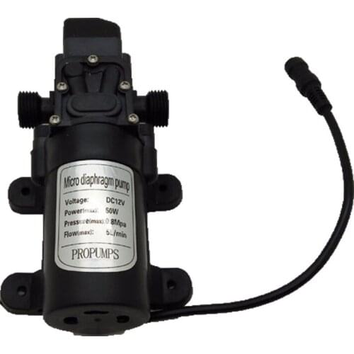 C093 Water pump 12V Black Mini Pump mid pressure for garden