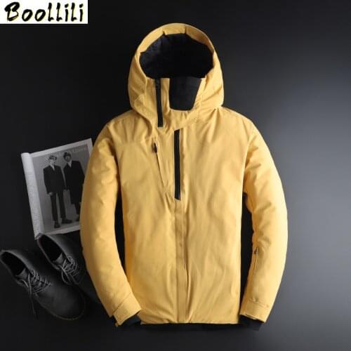 Winter Hooded Coat Men Thick Warm Fleece Mens Winter Parka Cotton Slim Thick Down Jacket Male Casacos Masculino Father Gift