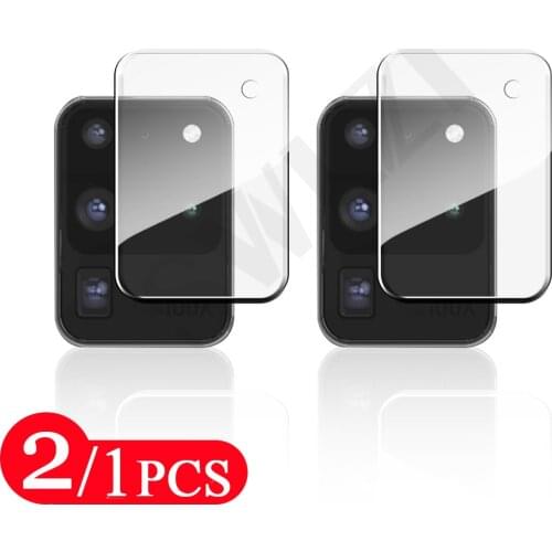 2-1Pcs protector Camera for Samsung Galaxy s8 S9 S10 5G Lite S10E S20 FE S21 Uitra plus Camera Lens Film Screen Protector Glass