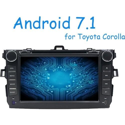 2 din Quad Core R16 Android 7.1 Quad Core for Toyota Corolla 2007-2011 Car DVD GPS Navigation with Radio Wifi BT Mirror Link