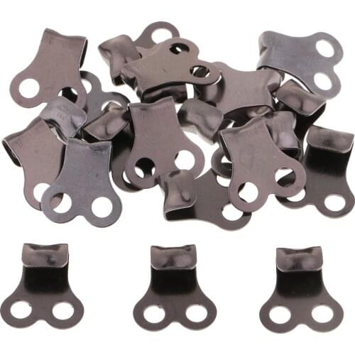 20pcs Boot Lace Hooks Lace Fittings Camp Hike Climbing Repair Buckles Hooks