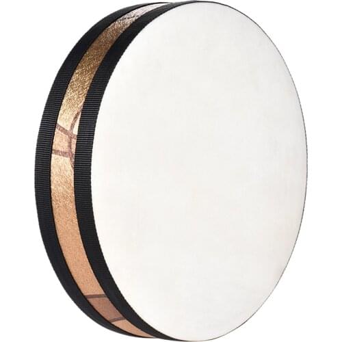 8"/ 10" Ocean Wave Bead Drum Handbell Hand Drum Gentle Sea Sound Educational Musical Instrument Percussion Instrument Toy