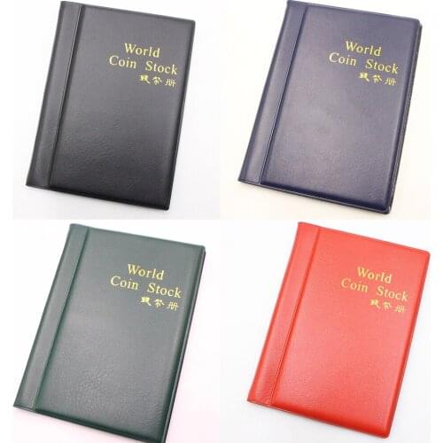 120 Pockets Coins Collection Album Book for Collector Coin Holder Albums Collecting Organizer Coin Storage Bag Game Card Holder