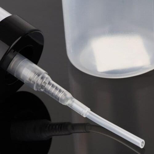 200ml Clear Push Down Empty Bottle Press Pump Dispenser Nail Polish Container