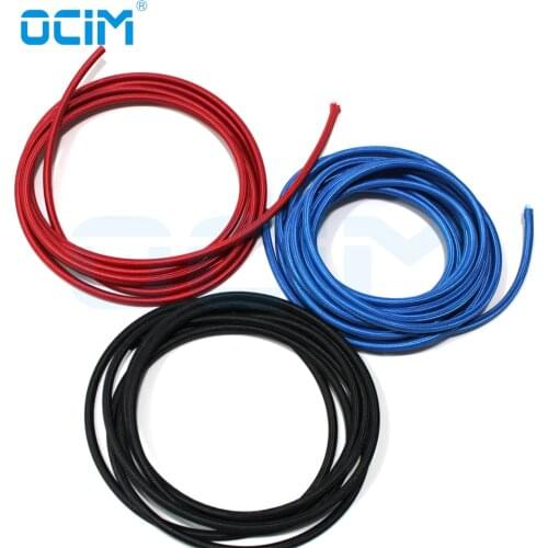 4M Gas Hose And Water Hose ∅ 5*8mm Braided Black Blue Red For Tig Torch
