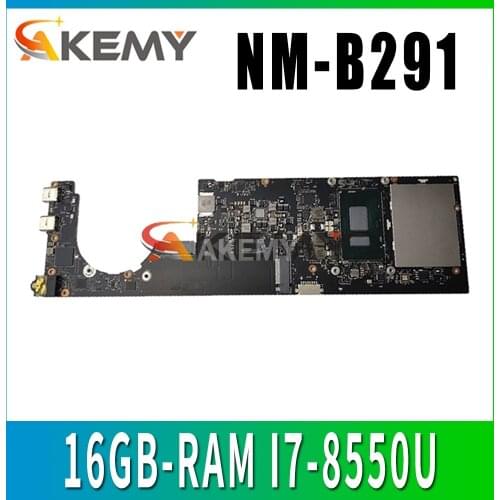 NM-B291 Laptop motherboard for Lenovo YOGA 920-13IKB original mainboard 16GB-RAM I7-8550U