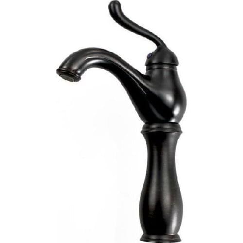 Luxury Oil Rubbed Bronze Single Handle Bathroom Vessel Sink Basin Faucet Mixer Taps anf013