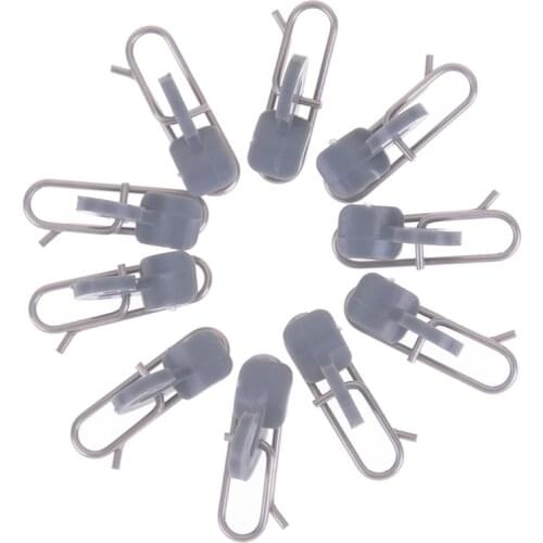 10pcs/set Fishing Tool stainless steel impact bait Clip Fishing hook decoupling accessories
