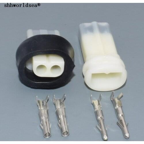 Shhworldsea 2Pin 2.3mm Power Waterproof Auto Electrical Female Male Connector For Motor Motorcycle