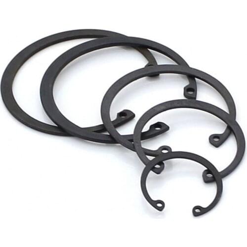 Circlip M8~M72 C Clips Snap Retaining Ring For Hole GB893 Black 65 Manganese Steel Washer Internal Retaining Ring Shaft CircliP