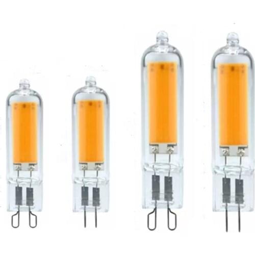 LED G4 COB Glass Light Bulbs 7W 9W 12W 15W AC220V G9 LED Lamps Replace Halogen Bulb for Pendant Lighting Fixture Chandeliers