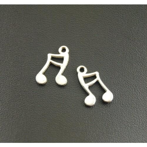 20pcs Tibetan Silver Color Music Note Charms DIY Jewelry Findings Accessories A1168